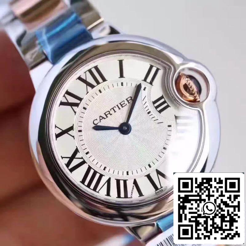 Ballon Bleu De Cartier W6920084 V6 Factory 1:1 Best Edition Swiss Ronda Quartz White Dial US Replica Watch