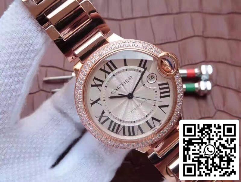 Ballon Bleu De Cartier WE9009Z8 V6 Factory 1:1 Best Edition Swiss ETA9015 White Dial US Replica Watch