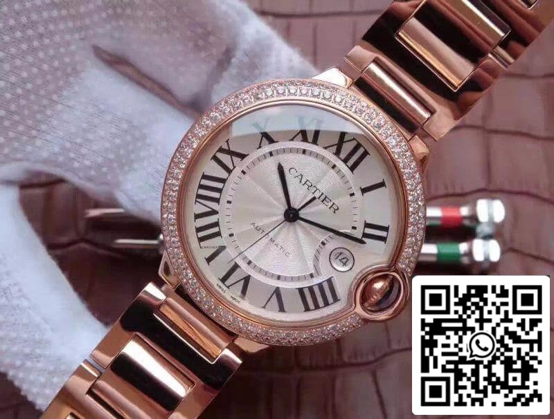 Ballon Bleu De Cartier WE9009Z8 V6 Factory 1:1 Best Edition Swiss ETA9015 White Dial US Replica Watch