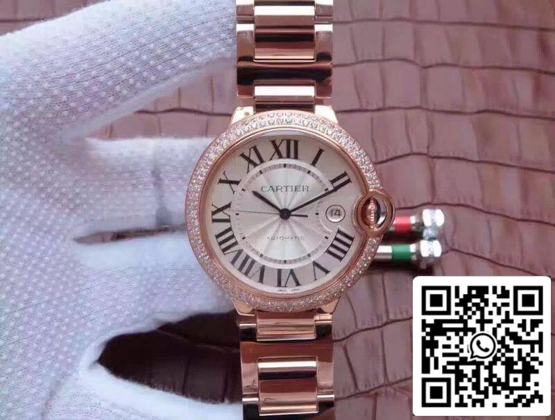 Ballon Bleu De Cartier WE9009Z8 V6 Factory 1:1 Best Edition Swiss ETA9015 White Dial US Replica Watch