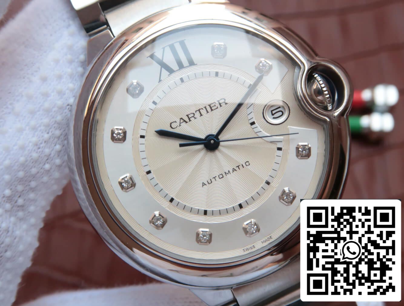 Ballon Bleu De Cartier WE902075 1:1 Best Edition JF Factory Silver Dial US Replica Watch