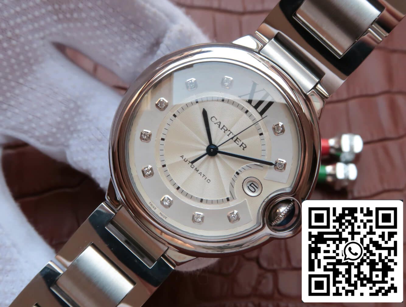 Ballon Bleu De Cartier WE902075 1:1 Best Edition JF Factory Silver Dial US Replica Watch