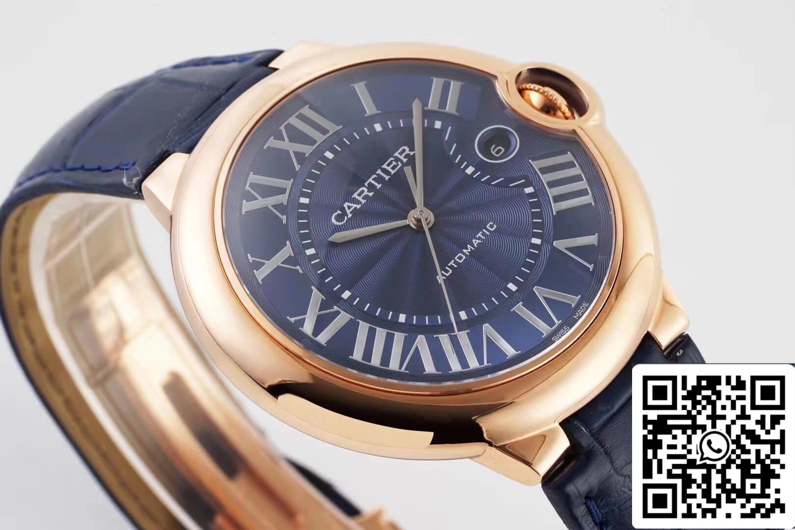 Ballon Bleu De Cartier WGBB0036 42MM 1:1 Best Edition AF Factory Rose Gold Case US Replica Watch