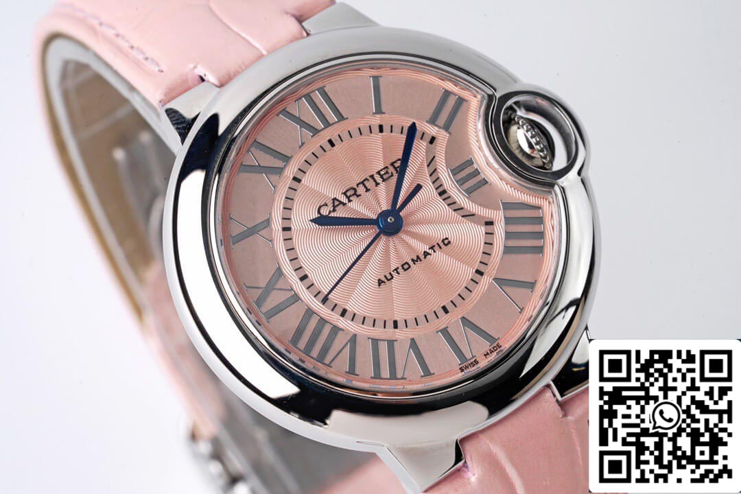 Ballon Bleu De Cartier WSBB0002 33MM 1:1 Best Edition AF Factory Pink Dial US Replica Watch
