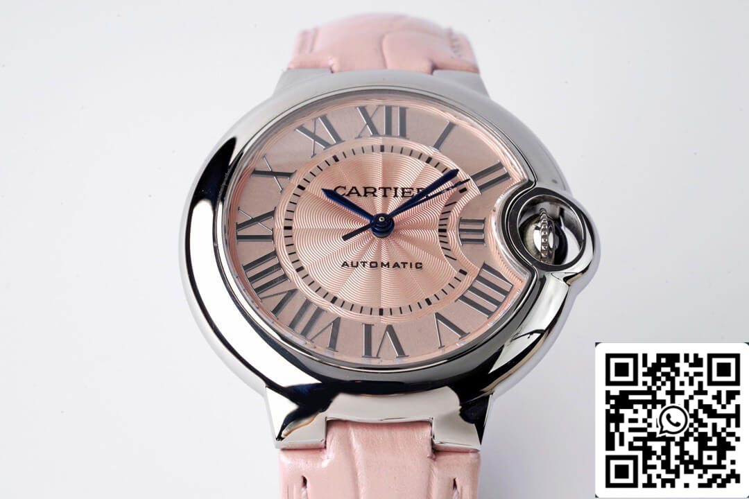 Ballon Bleu De Cartier WSBB0002 33MM 1:1 Best Edition AF Factory Pink Dial US Replica Watch