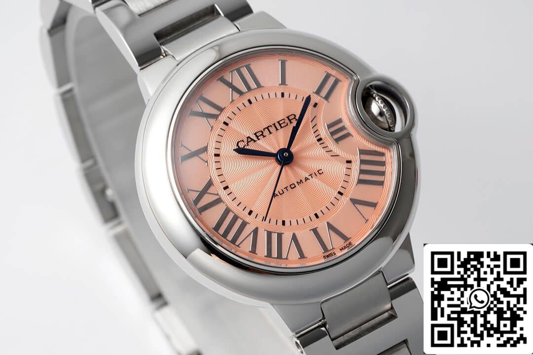 Ballon Bleu De Cartier WSBB0046 33MM 1:1 Best Edition AF Factory Pink Dial US Replica Watch
