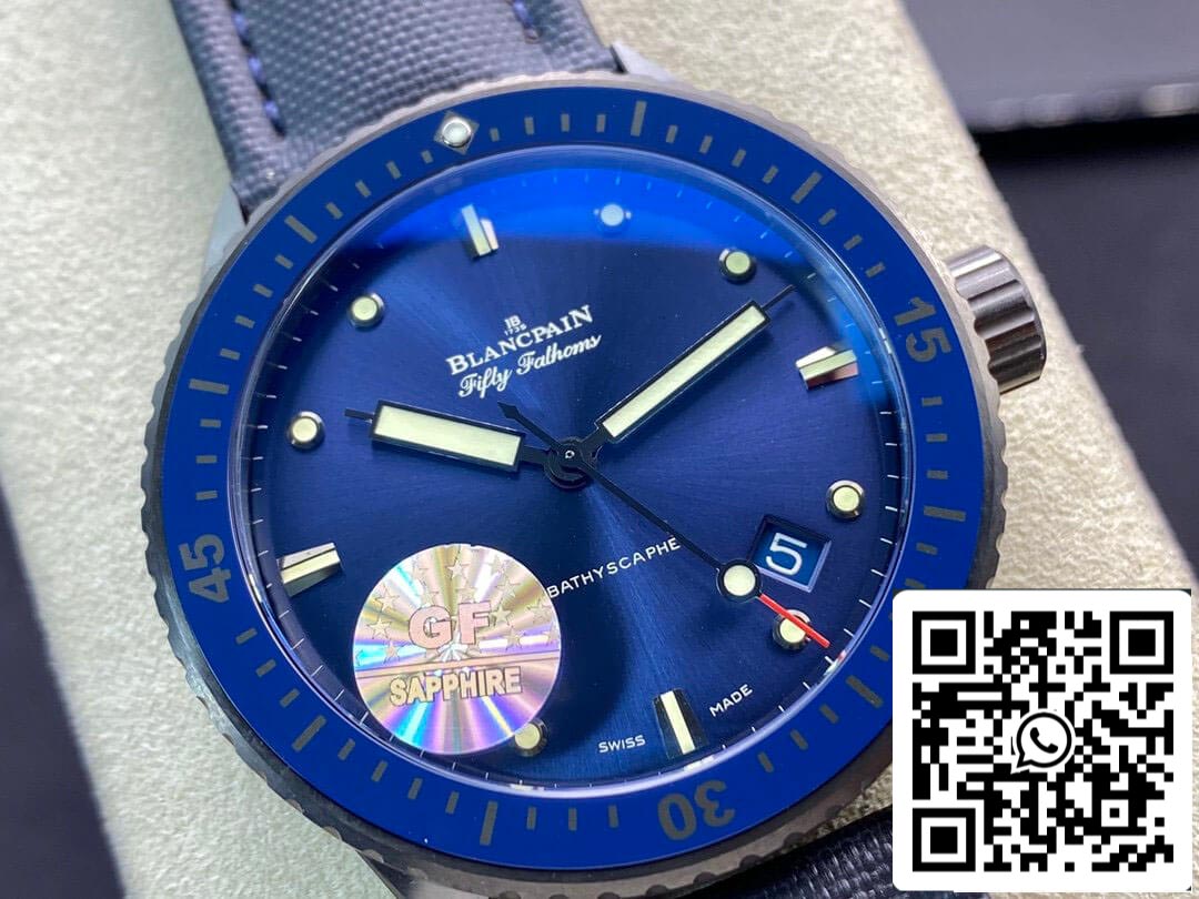 Blancpain Fifty Fathoms 5000-0240-O52A 1:1 Best Edition GF Factory Blue Dial US Replica Watch