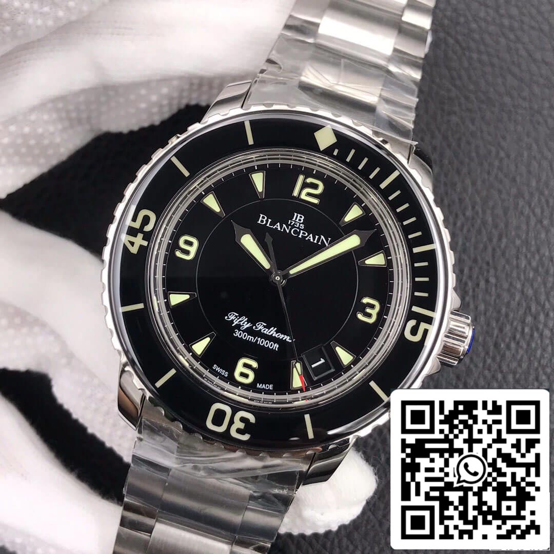 Blancpain Fifty Fathoms 5015 1:1 Best Edition ZF Factory Stainless Steel US Replica Watch