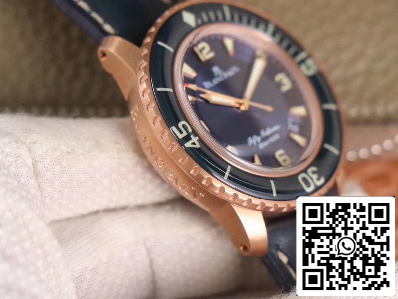Blancpain Fifty Fathoms 5015-3603C-63B 1:1 Best Edition ZF Factory Blue Dial Swiss ETA1315 US Replica Watch