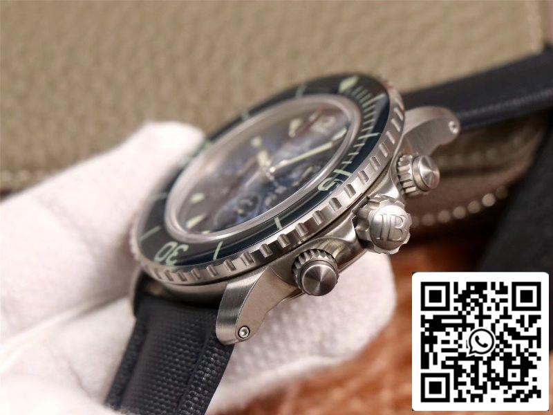 Blancpain Fifty Fathoms 5085FB-1140-52B 1:1 Best Edition OM factory Blue Dial Swiss ETA7750 US Replica Watch