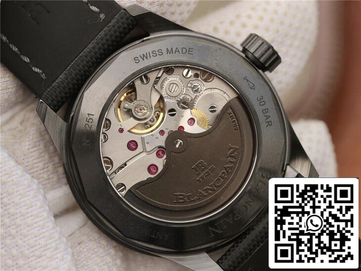 Blancpain Fifty Fathoms Bathyscaphe 5000-0130-B52-B 1:1 Best Edition GF Factory Black Dial US Replica Watch