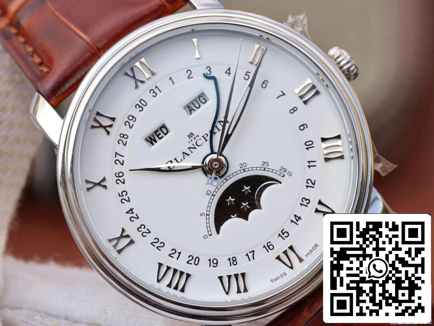 Blancpain Villeret 6654 1 1 Best Edition OM Factory V2 White Dial