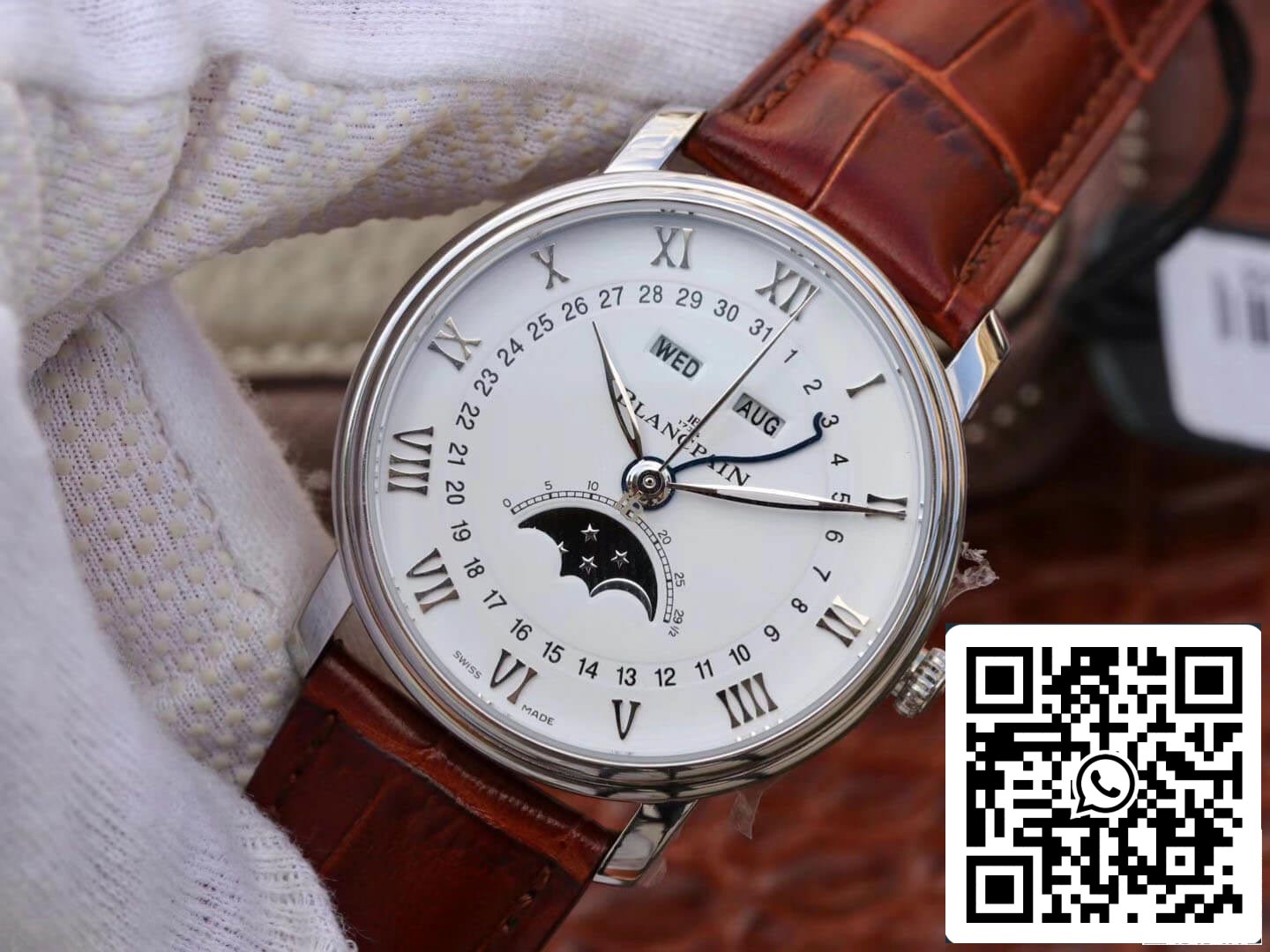 Blancpain Villeret 6654 1 1 Best Edition OM Factory V2 White Dial