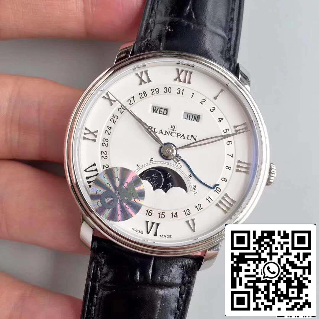 Blancpain Villeret 6654-1127-55B OM Factory 1:1 Best Edition Swiss ETA6654 US Replica Watch
