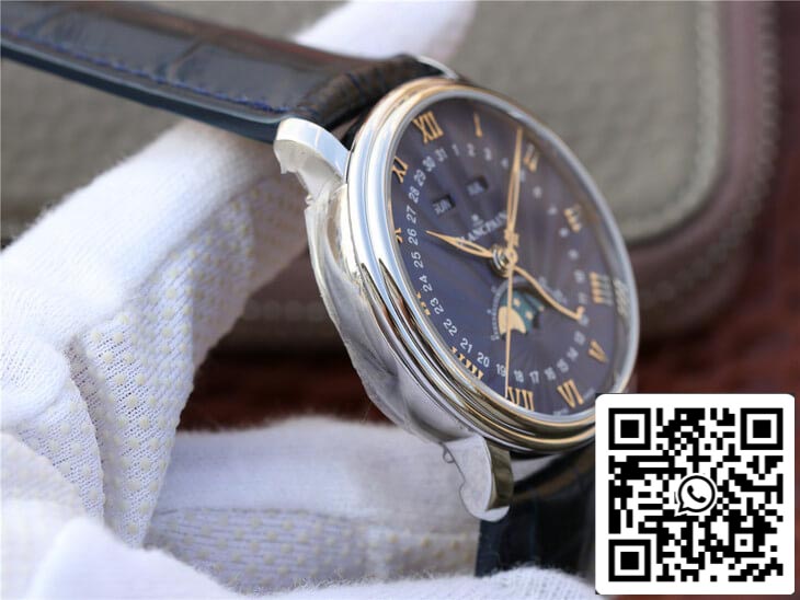 Blancpain Villeret 6654-1529-55B 1:1 Best Edition OM Factory V2 Blue Dial US Replica Watch