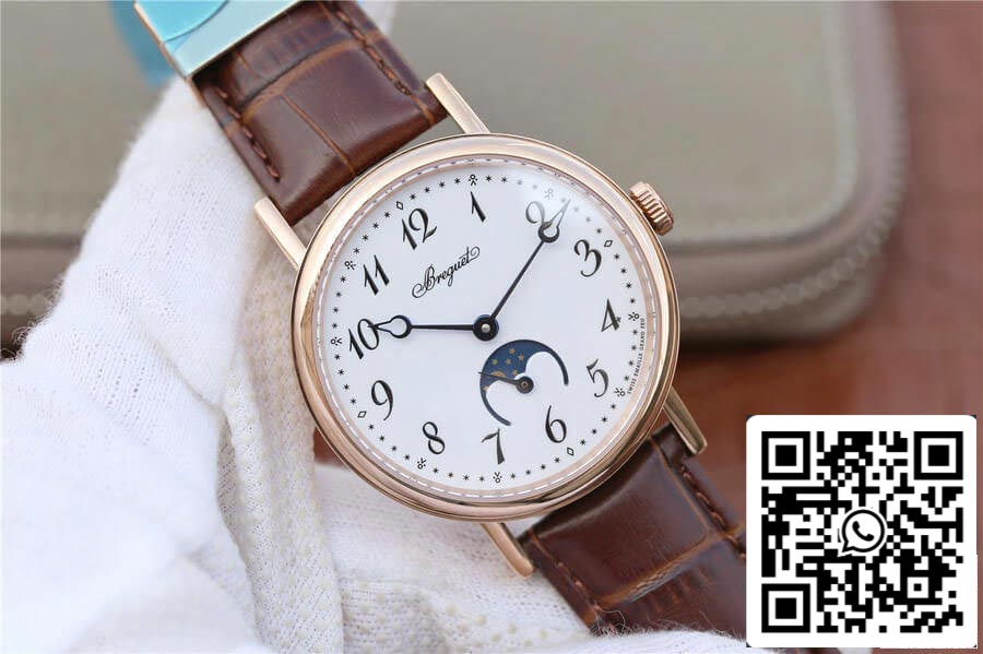 Breguet Classique Moonphase 9087BB 1:1 Best Edition TW Factory Rose Gold US Replica Watch