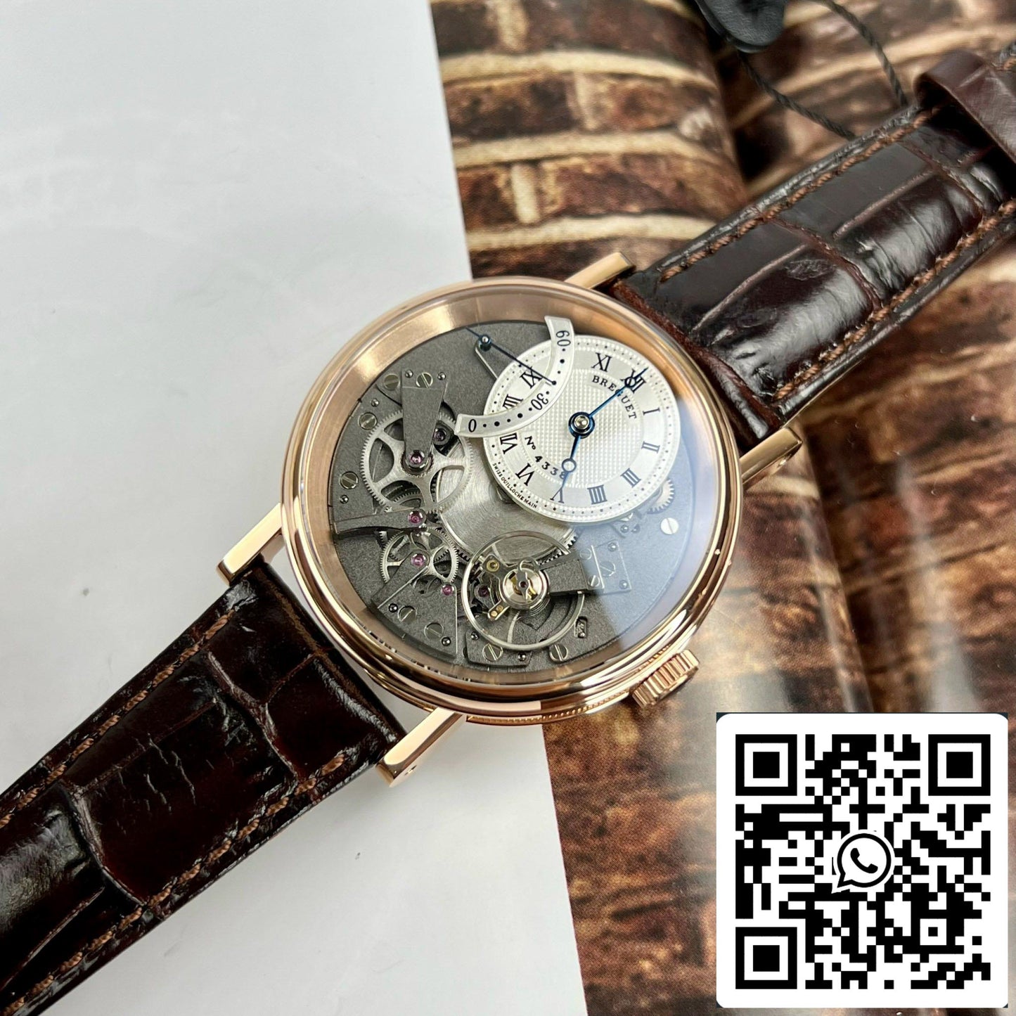 Breguet Tradition 7097BR/G1/9WU 1:1 Best Edition ZF Factory 18k Rose Gold US Replica Watch