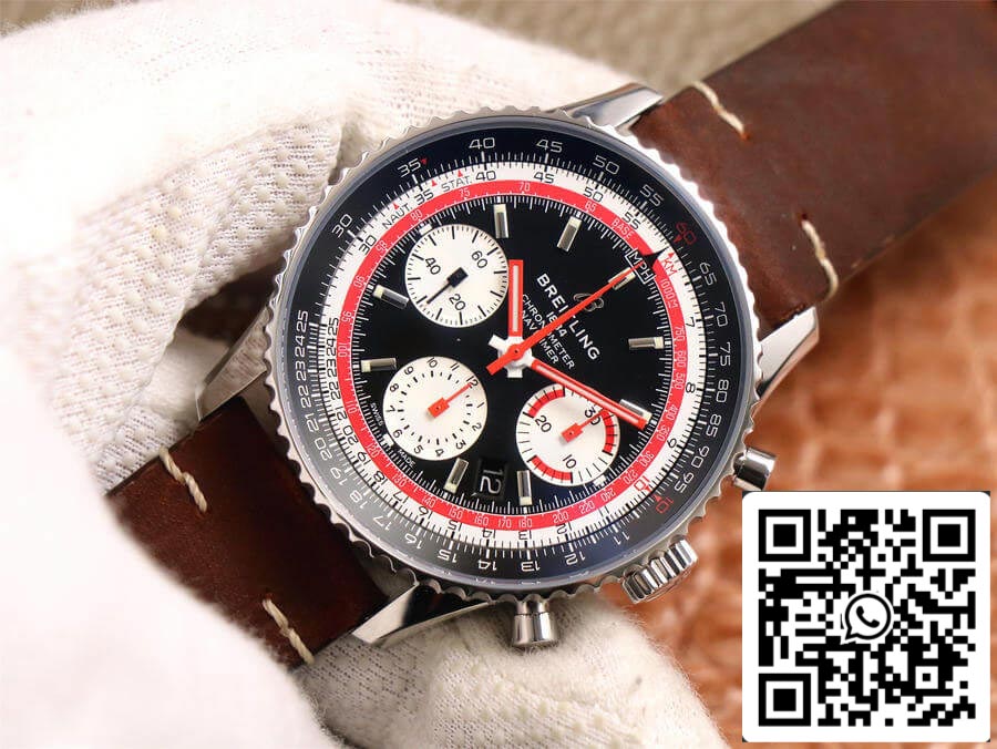 Breitling Navitimer AB01211B1B1X1 1:1 Best Edition V9 Factory Black Dial US Replica Watch