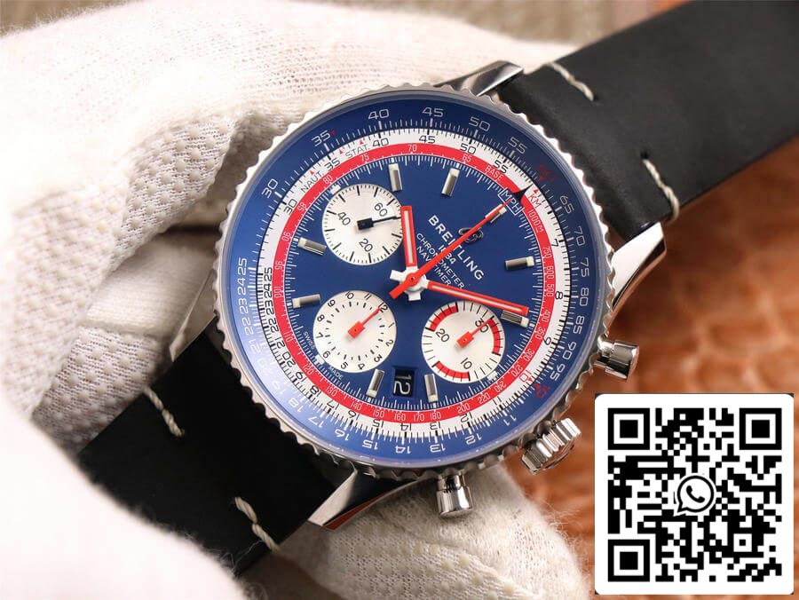 Breitling Navitimer AB01212B1C1A1 1:1 Best Edition V9 Factory Blue Dial US Replica Watch
