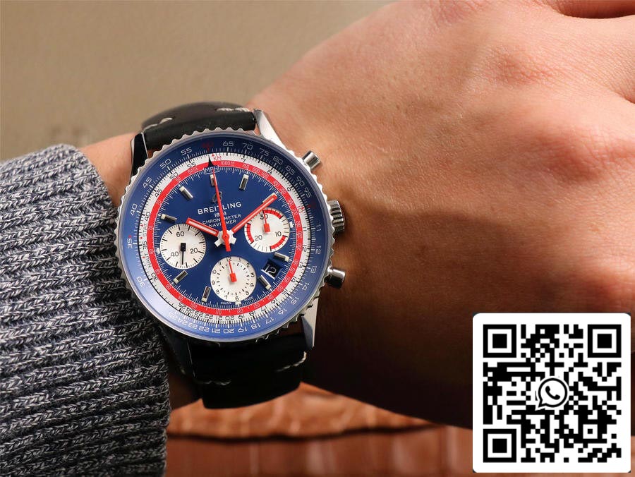 Breitling Navitimer AB01212B1C1A1 1:1 Best Edition V9 Factory Blue Dial US Replica Watch