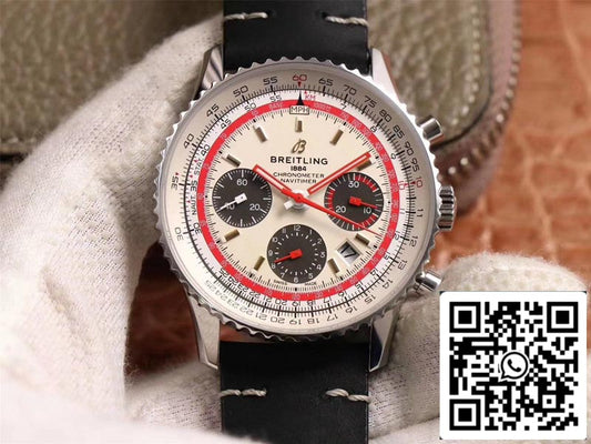 Breitling Navitimer AB01219A1G1X1 1:1 Best Edition V9 Factory Silver Dial Swiss ETA7750 US Replica Watch