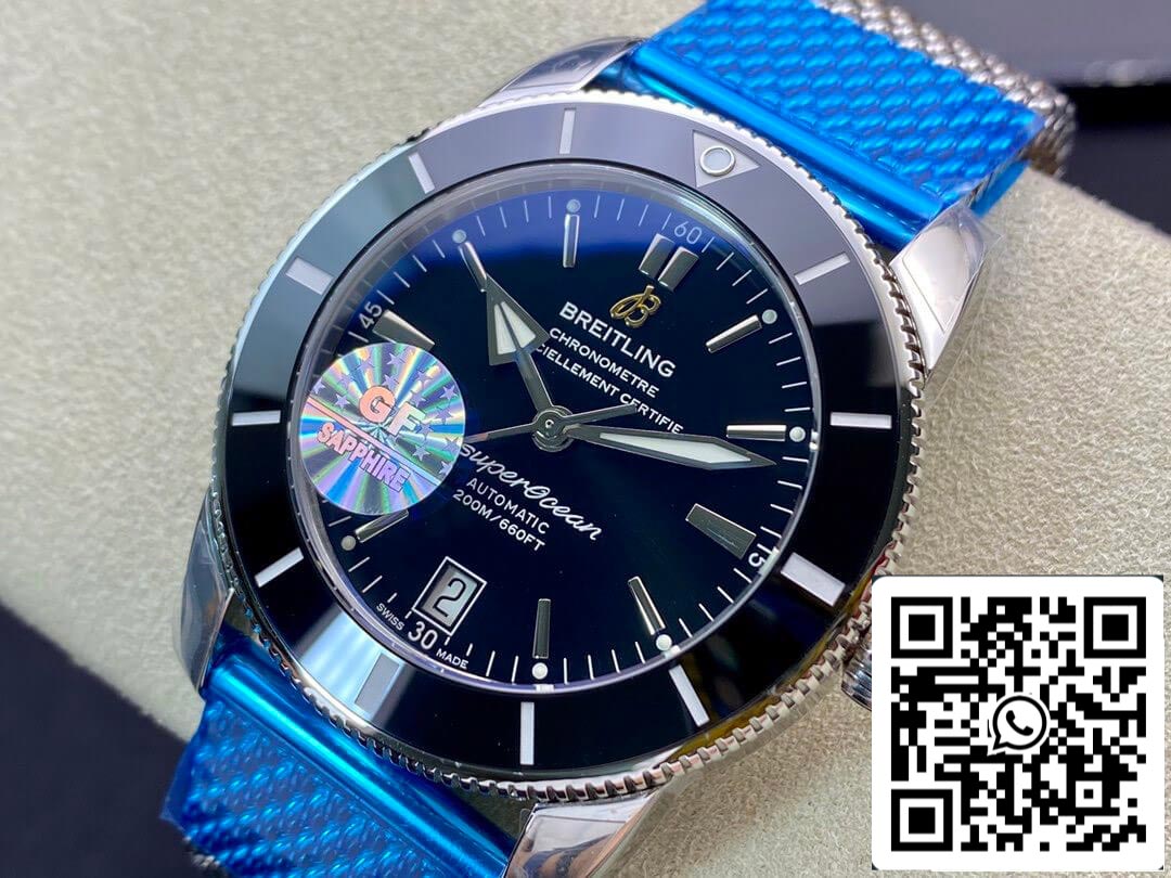 Breitling Superocean Heritage II AB202033/Q618/152A GF Factory 1:1 Best Edition Swiss ETA9015 Black Dial US Replica Watch