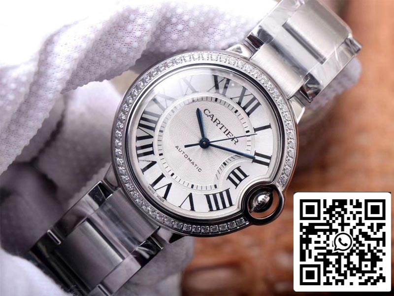 Cartier Ballon Bleu W4BB0017 1:1 Best Edition V6 Factory White Dial Swiss Movement US Replica Watch