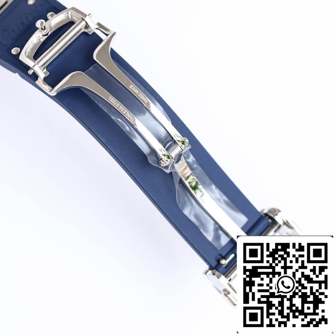 Cartier Santos 1:1 Best Edition GF Factory Blue Dial US Replica Watch