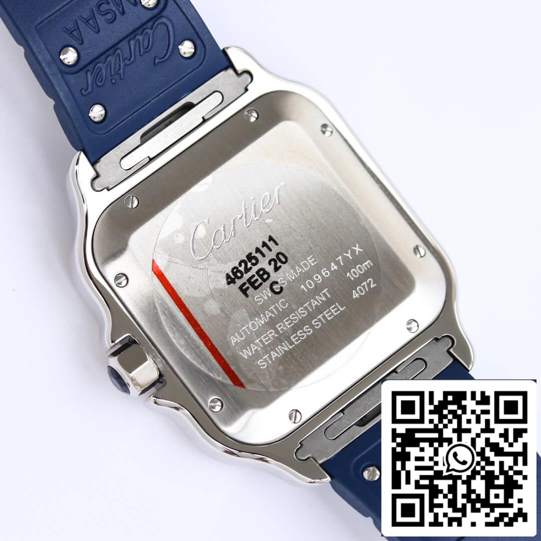 Cartier Santos 1:1 Best Edition GF Factory Rubber Strap US Replica Watch