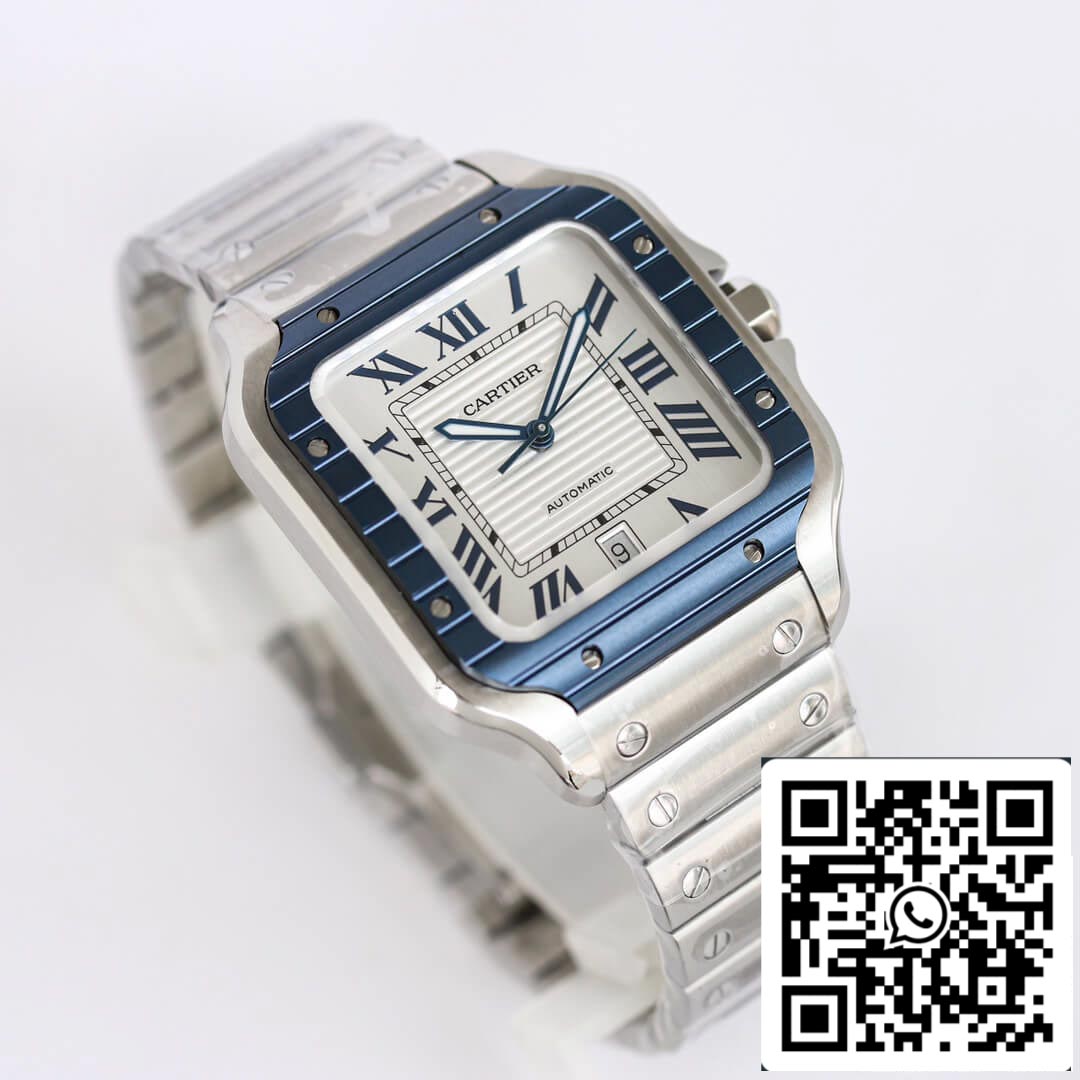 Cartier Santos 1:1 Best Edition GF Factory Stainless Steel Strap US Replica Watch