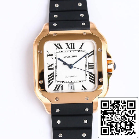 Cartier Santos WGSA0007 1:1 Best Edition GF Factory V2 Rose Gold US Replica Watch