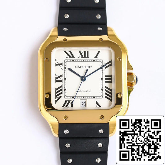 Cartier Santos WGSA0009 1:1 Best Edition GF Factory V2 Yellow Gold US Replica Watch