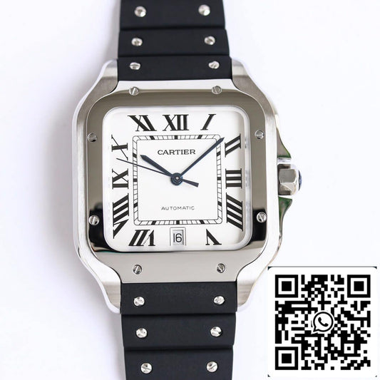 Cartier Santos WSSA0018 1:1 Best Edition GF Factory V2 Rubber Strap US Replica Watch