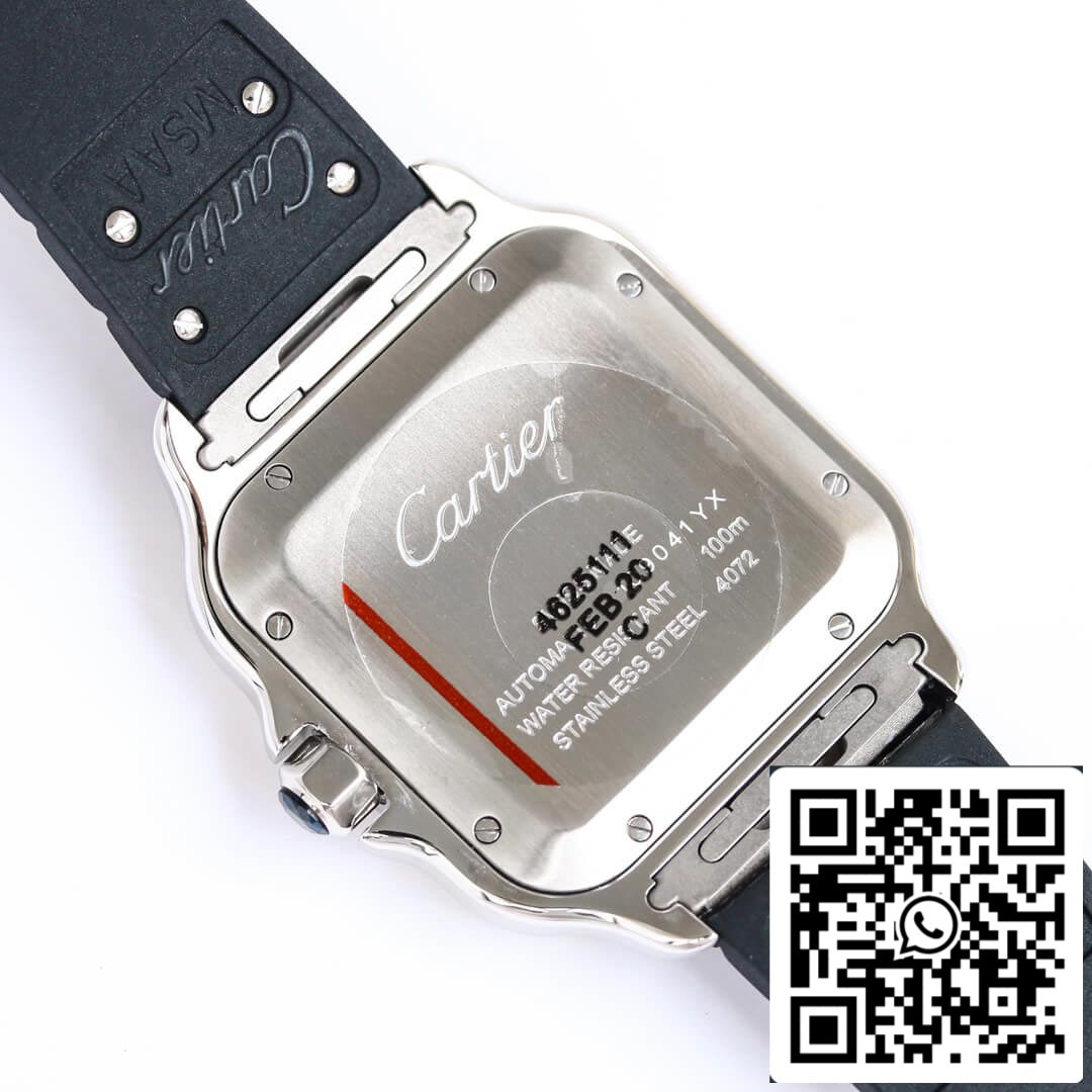 Cartier Santos WSSA0030 1:1 Best Edition GF Factory V2 Rubber Strap US Replica Watch