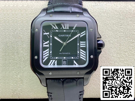 Cartier Santos WSSA0039 1:1 Best Edition GF Factory Black Dial US Replica Watch