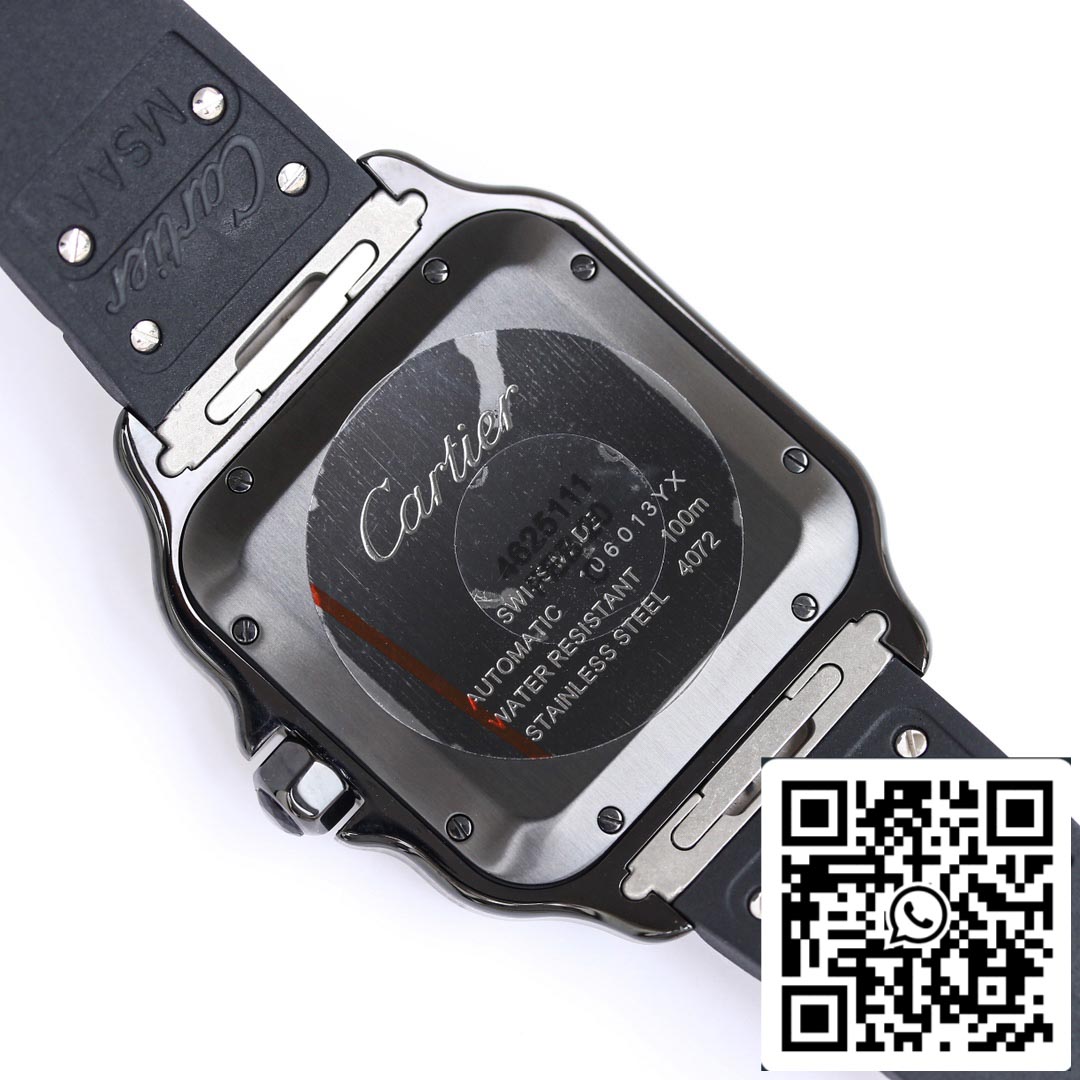 Cartier Santos WSSA0039 1:1 Best Edition GF Factory V2 Rubber Strap US Replica Watch