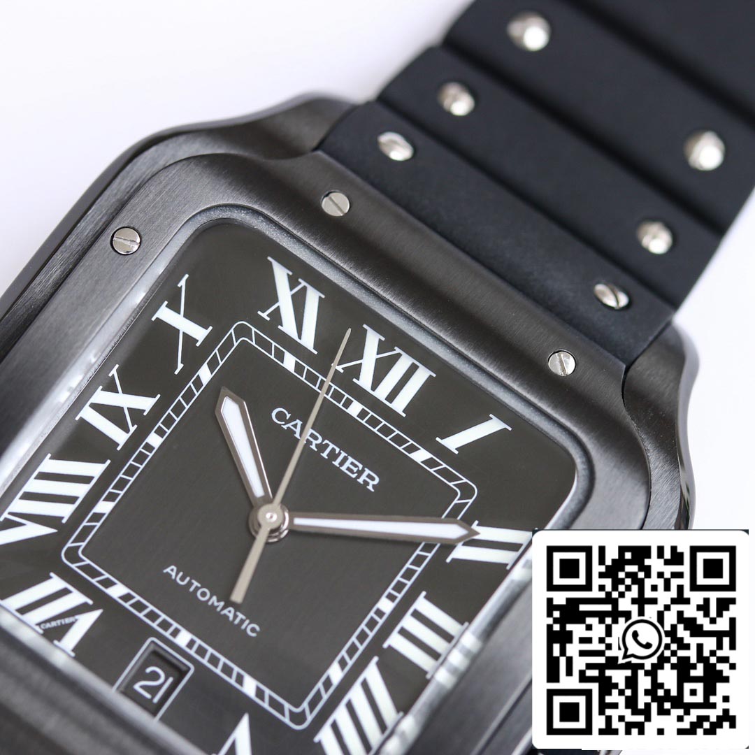 Cartier Santos WSSA0039 1:1 Best Edition GF Factory V2 Rubber Strap US Replica Watch