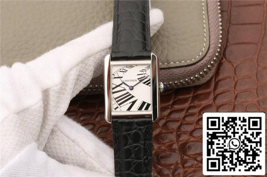 Cartier Tank W5200018 1:1 Best Edition K11 Factory White Dial US Replica Watch