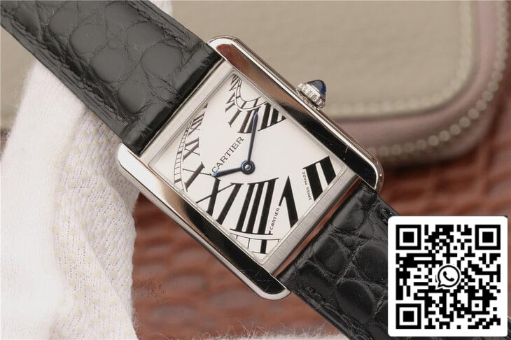 Cartier Tank W5200018 1 1 Best Edition K11 Factory White Dial EU