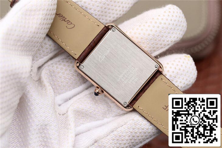 Cartier Tank W5200025 1:1 Best Edition K11 Factory Rose Gold US Replica Watch