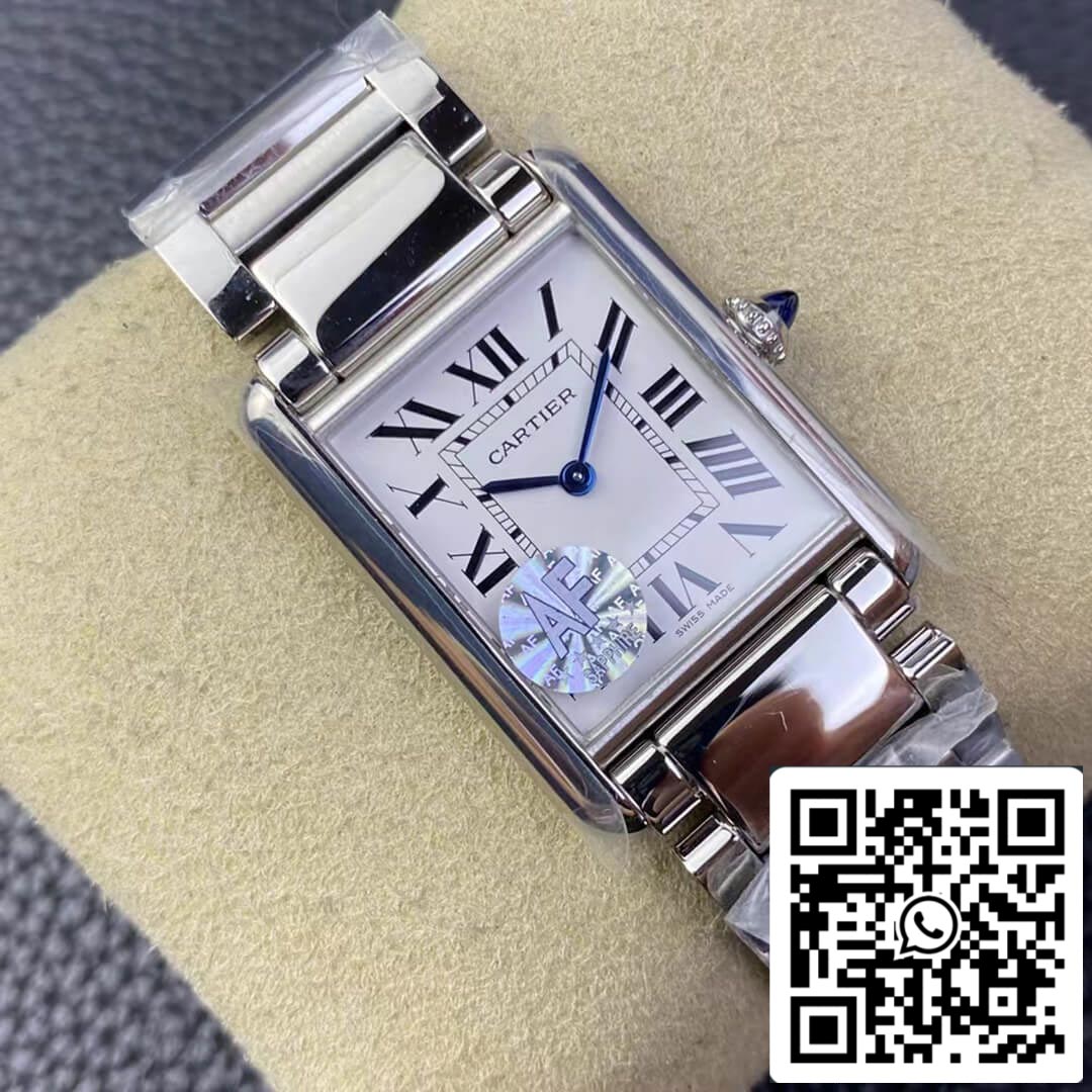 Cartier Tank WSTA0052 1:1 Best Edition AF Factory Stainless Steel Case US Replica Watch