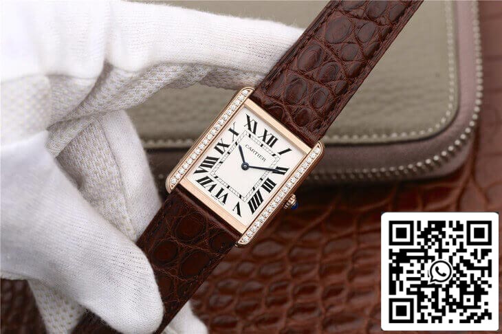 Cartier Tank WT200005 1:1 Best Edition K11 Factory White Dial US Replica Watch