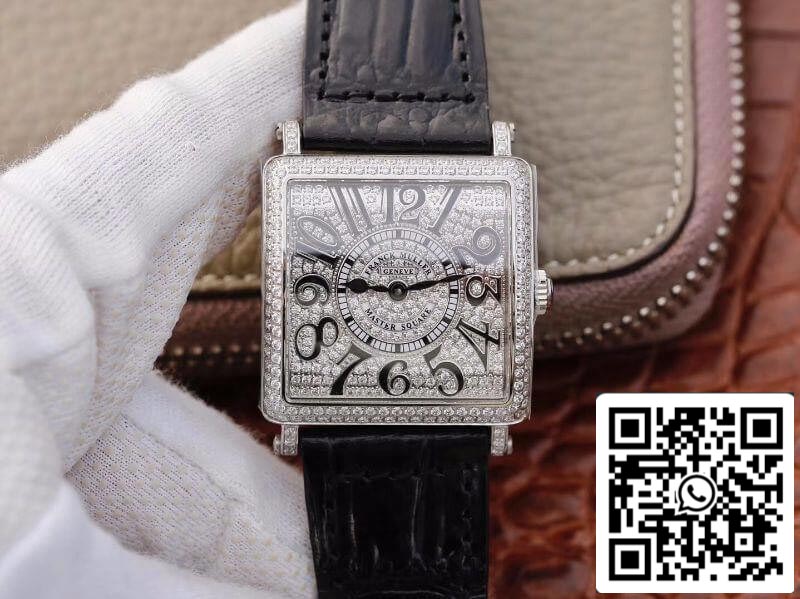 Franck Muller Master Square Ladies 6002 M QZ D GF Factory 1:1 Best Edition Swiss Quartz silver dial US Replica Watch