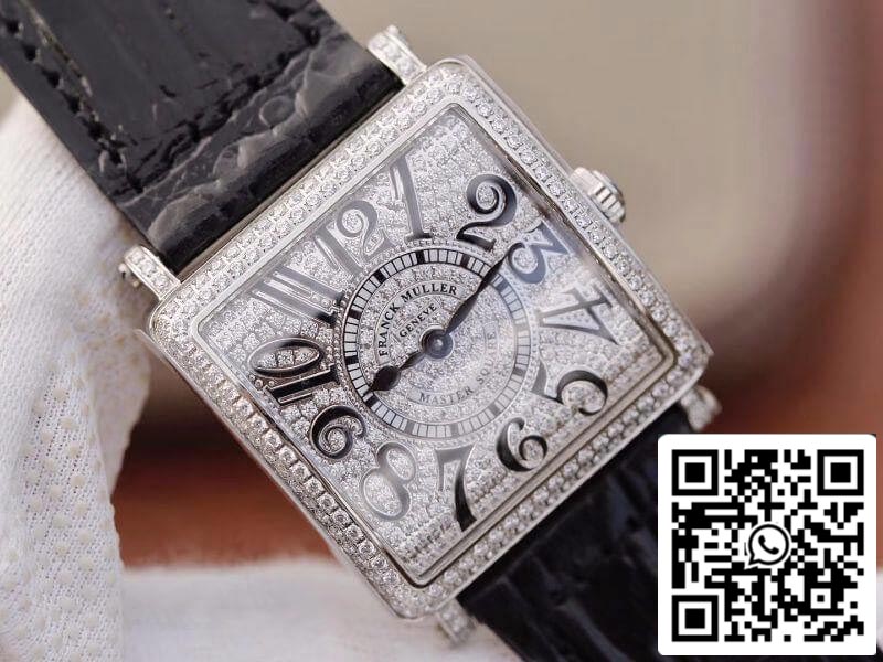 Franck Muller Master Square Ladies 6002 M QZ D GF Factory 1:1 Best Edition Swiss Quartz silver dial US Replica Watch