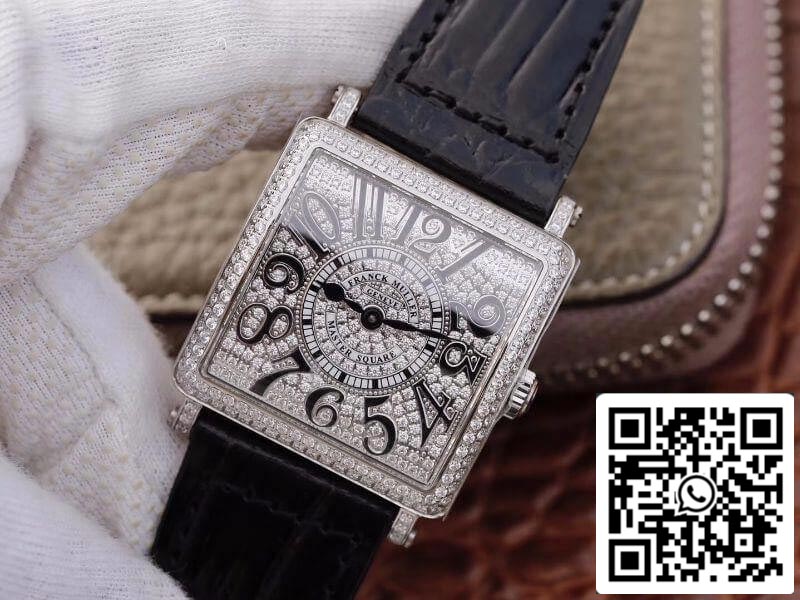 Franck Muller Master Square Ladies 6002 M QZ D GF Factory 1:1 Best Edition Swiss Quartz silver dial US Replica Watch