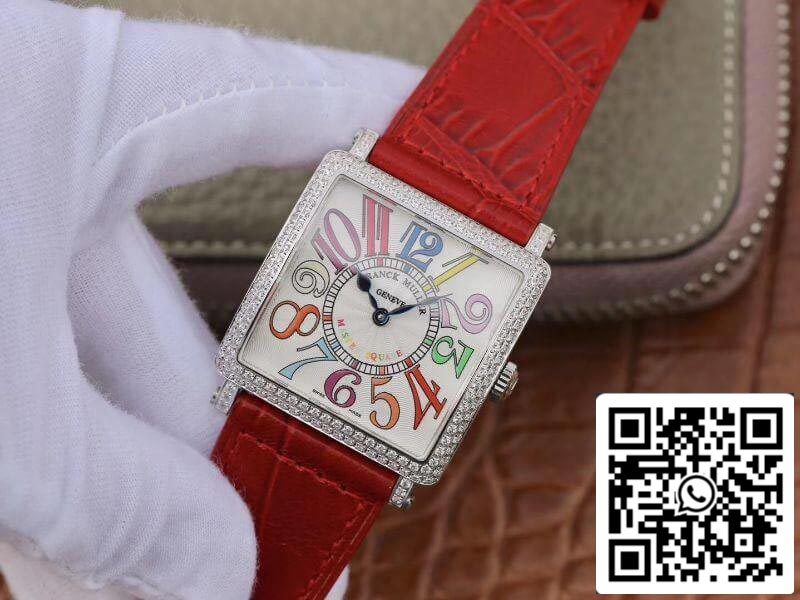 Franck Muller Master Square Ladies 6002 M QZ R GF Factory 1:1 Best Edition Swiss Replica Watch in White Dial US Replica Watch
