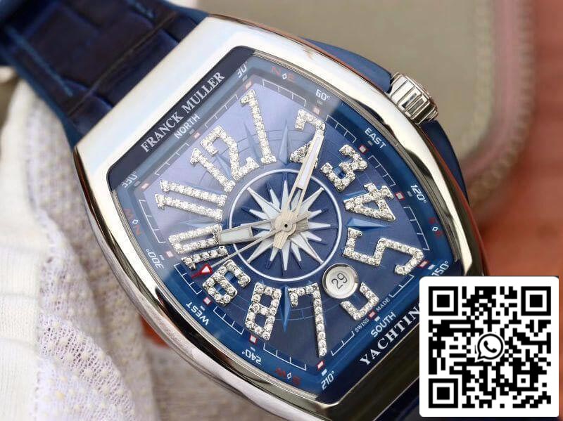 Franck Muller Vanguard V45 Blue Dial 1:1 Best Edition Swiss ETA2824 Blue Dia US Replica Watch