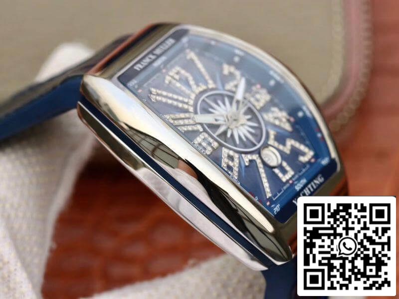 Franck Muller Vanguard V45 Blue Dial 1:1 Best Edition Swiss ETA2824 Blue Dia US Replica Watch