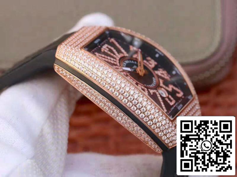 Franck Muller Vanguard V45.SC.DT.D.NBR.CD.5N.NR 1:1 Best Edition Swiss ETA2824-2 rosegold US Replica Watch