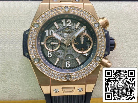 Hublot BIG BANG 421.OX.1180.RX.1104 1:1 Best Edition ZF Factory Skeleton Dial US Replica Watch